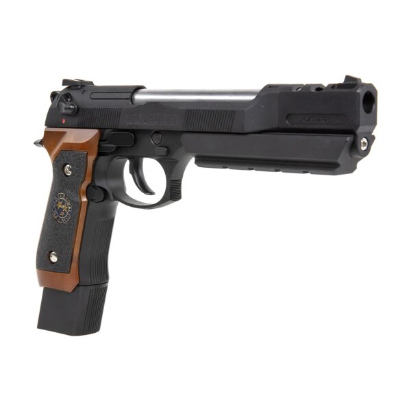 asgbox.pl - Pistolet ASG WE GP331 BIOHAZARD - Mod. B. Burton Brown Grip (Single only)