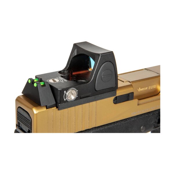 asgbox.pl - EU18 Pistol Replica with BDS Red Dot - Vented Gold
