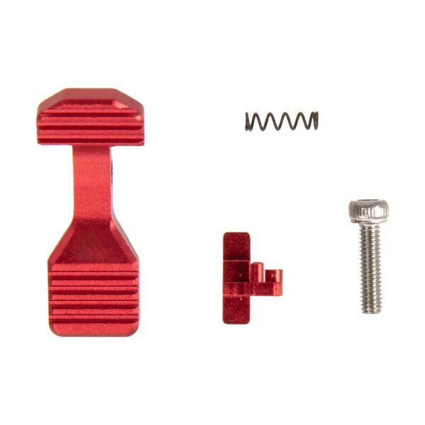 asgbox.pl - Wzmocniony Bolt Catch do replik M4/M16 AEG - Czerwony