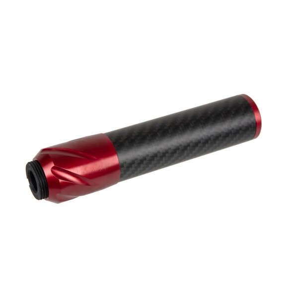 asgbox.pl - Karbonowy tłumik dźwięku DSL2 36x150mm - Czerwony