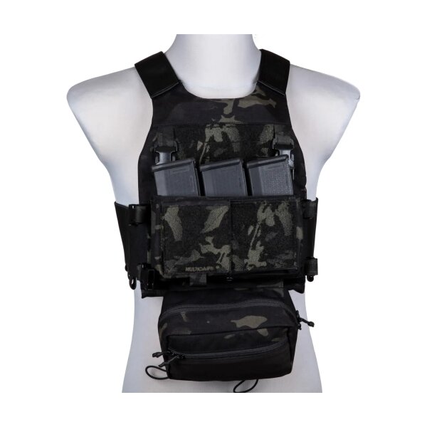 asgbox.pl - Kamizelka taktyczna typu FCS wraz z panelem typu MK Chest Rig - MC Black