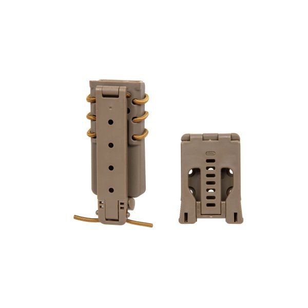 asgbox.pl - Ładownica na magazynek 9mm Wosport Urban Assault Long Quick Pull Tan