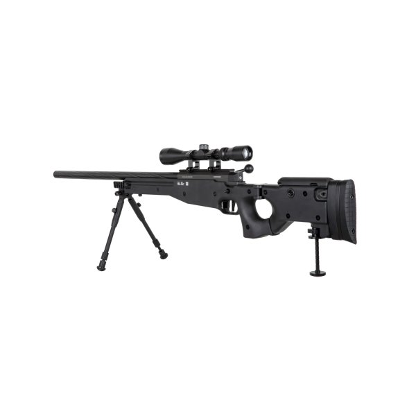 asgbox.pl - Replika karabinu snajperskiego Specna Arms SA-S14 EDGE™ z lunetą i dwójnogiem Czarna