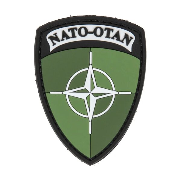 asgbox.pl - Naszywka PVC -  Tarcza NATO - Zielony