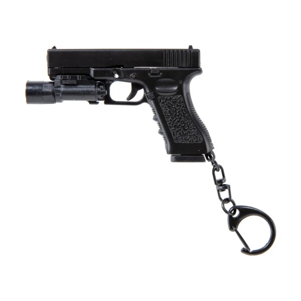 asgbox.pl - Breloczek Wosport Pistolet z latarką Czarny