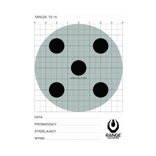 asgbox.pl - Tarcza strzelecka Range Solutions TS-15 - 100 sztuk