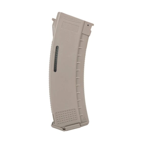 asgbox.pl - Magazynek Mid-Cap 130/ 30 kulek Arcturus EMM AK MOD1 Variable-Cap Windowed do replik AK Flat Dark Earth