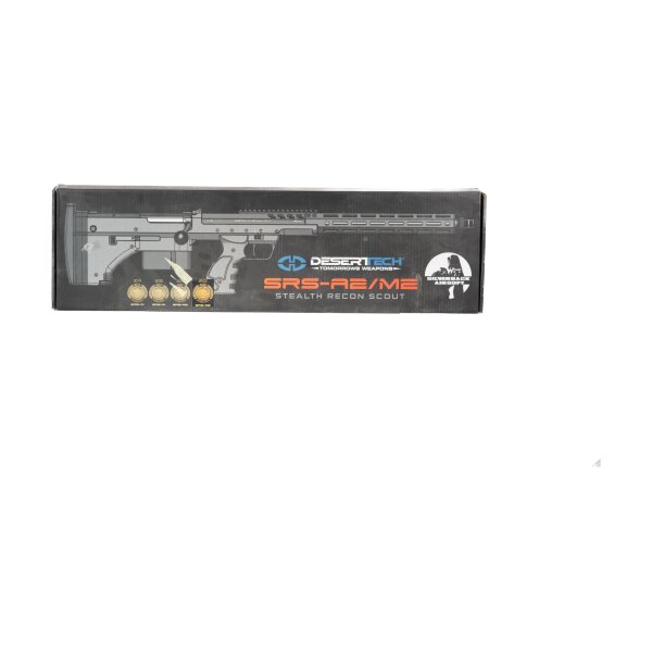 asgbox.pl - Replika karabinu snajperskiego Desert Tech SRS-A2/M2 22” (leworęczna) - FDE (OUTLET)
