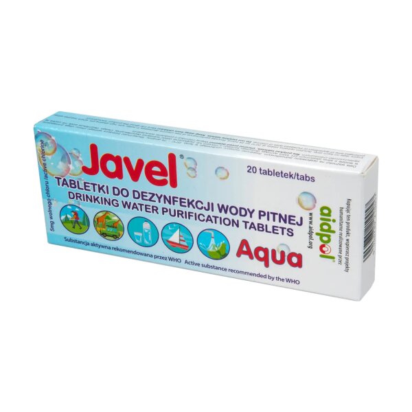asgbox.pl - Tabletki do uzdatniania wody JAVEL AQUA 20szt