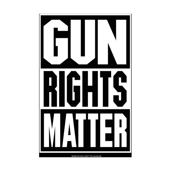 asgbox.pl - Prostokątny magnes - GUN RIGHTS MATTER