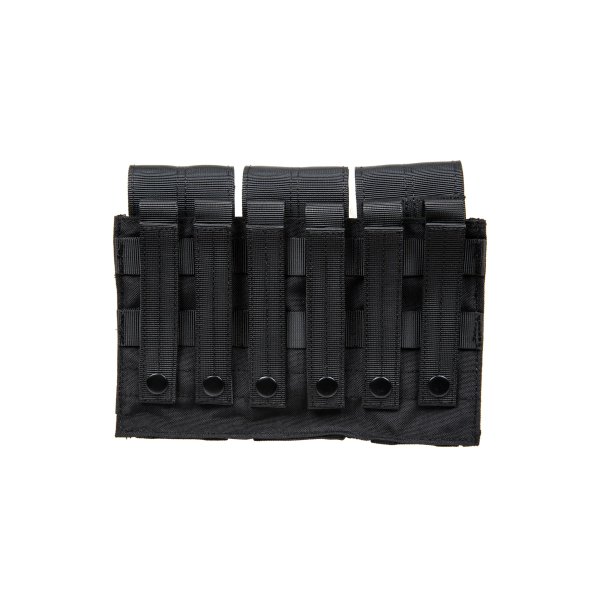 asgbox.pl - Potrójna ładownica na magazynki typu M4/M16 Specna Arms z klapą Czarna