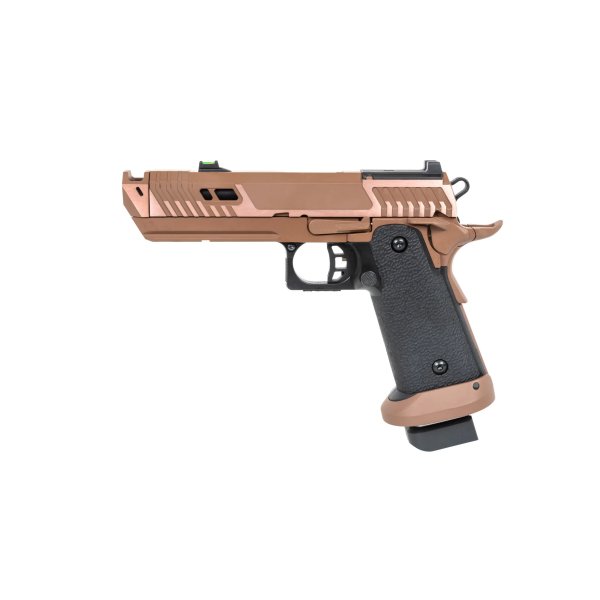 asgbox.pl - Pistolet ASG SRC Sahara Viper DUAL POWER z walizką transportową i magazynkiem green gas Flat Dark Earth