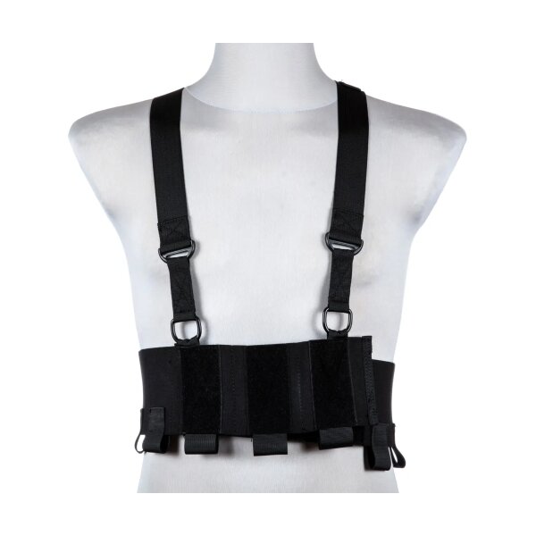 asgbox.pl - Kamizelka Low-Vis typu Chest Rig - Czarna