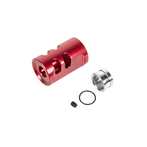 asgbox.pl - Kompensator typu A TTI Airsoft do replik AAP01 14mm CCW Czerwony