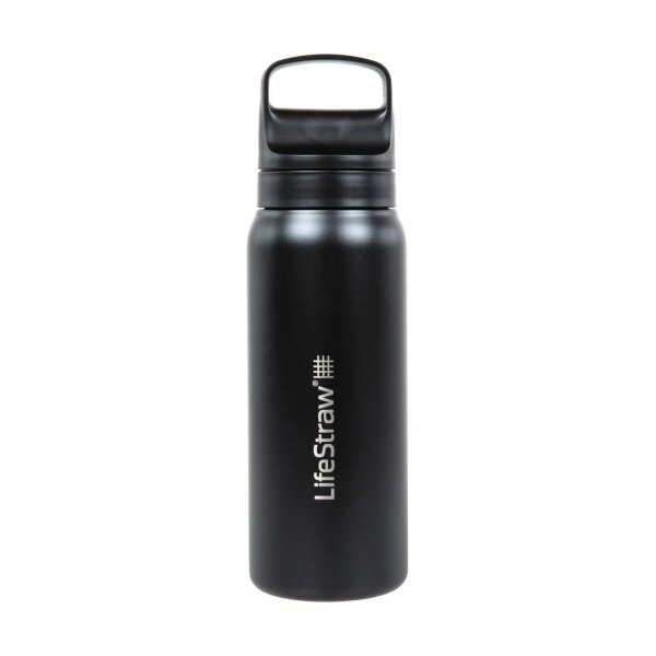 asgbox.pl - Butelka stalowa z filtrem wody LifeStraw Go 2.0 700ml Czarna