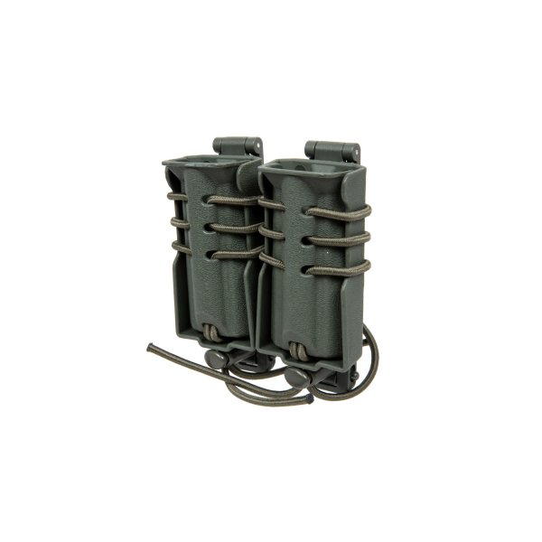 asgbox.pl - Ładownica na 2 magazynki 9mm Wosport Urban Assault Quick Pull Oliwkowy