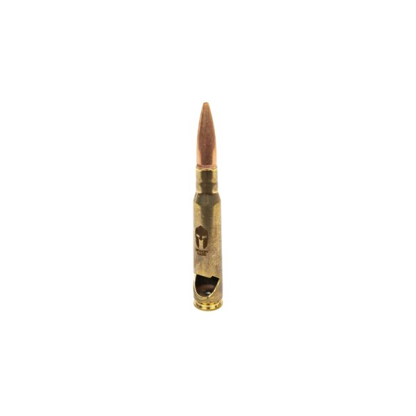 asgbox.pl - Otwieracz do butelek Lucky Shot .50 Cal BMG Molon Labe Złoty