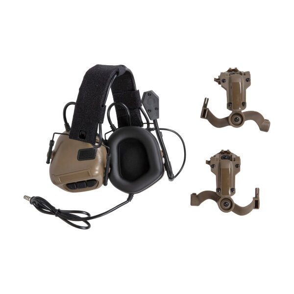 asgbox.pl - Taktyczne słuchawki Gen. 5 Wosport HD-20 Tan