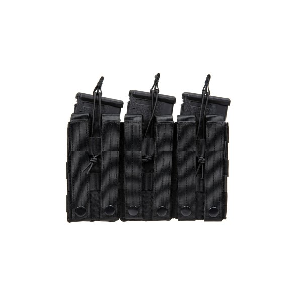 asgbox.pl - Potrójna ładownica typu Open na magazynki  M4/M16 Specna Arms Czarna