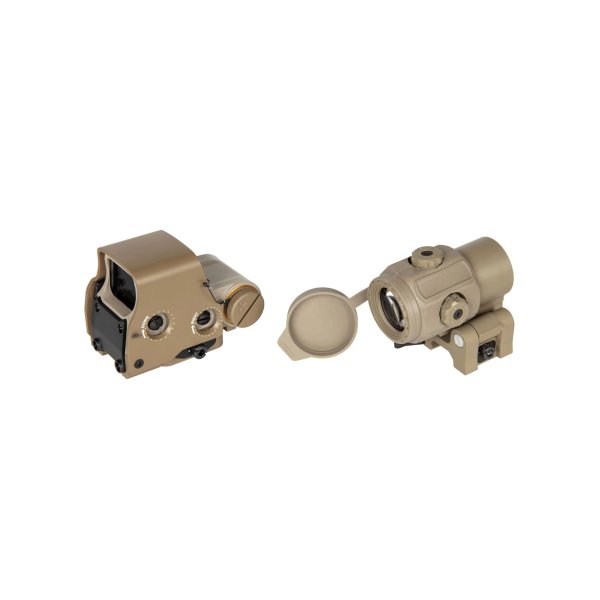 asgbox.pl - Zestaw celownika XPS 3-2 + Magnifier G43 3x  - Tan