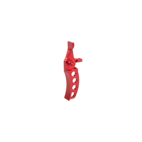 asgbox.pl - Aluminiowy spust CNC Jefftron Curved Trigger Czerwony