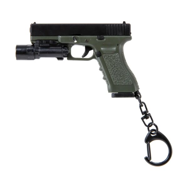 asgbox.pl - Breloczek Wosport Pistolet  z latarką Oliwkowy