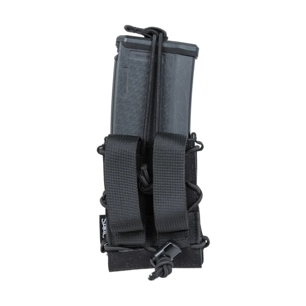 asgbox.pl - Pojedyncza ładownica typu Open Specna Arms Tactical na magazynki karabinowe Czarna