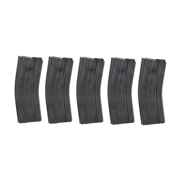 asgbox.pl - Zestaw 5 magazynków Hi-Cap 350 kulek Arcturus EMM M4/M16 Metal Wheel (QPQ) Czarny