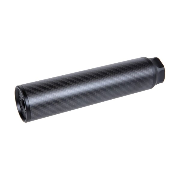 asgbox.pl - Karbonowy tłumik dźwięku Silverback Airsoft Medium 16mm CW