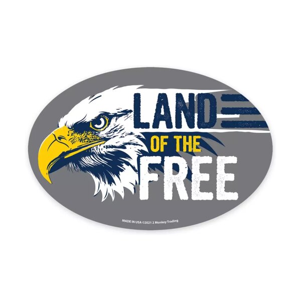 asgbox.pl - Owalny magnes - LAND OF THE FREE