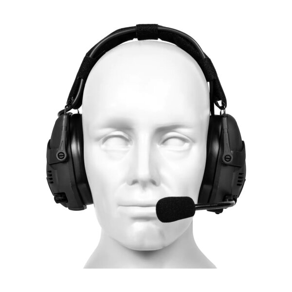 asgbox.pl - Taktyczne słuchawki aktywne Bluetooth HD-16  - Czarne