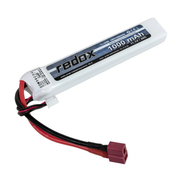 asgbox.pl - Akumulator LiPo Redox 1000 mAh 11.1 V 20C Dean
