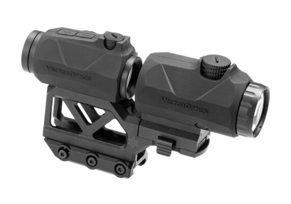Vector Optics Maverick Mini 1x20 RDS with 3x22 Magnifier and One Piece Mount Black - obrazek 2