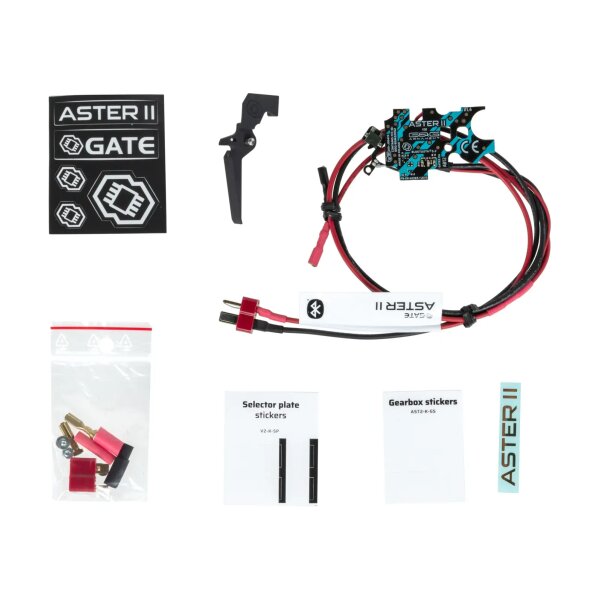 asgbox.pl - Zestaw kontrolera GATE ASTER II Bluetooth® do G&G G2 Gearbox + Regulowany Quantum Trigger 2 [AEG & HPA] [Rear Wired] Expert