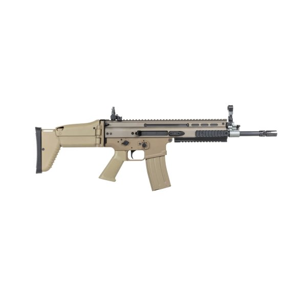 asgbox.pl - Karabinek szturmowy ASG Cybergun x FN HERSTAL SCAR-L z walizką transportową Tan