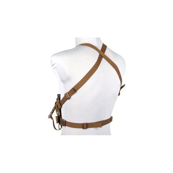 asgbox.pl - Minimalistyczna kamizelka typu Chest Rig Wosport VE-108 Coyote Brown