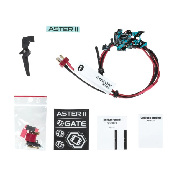 asgbox.pl - Zestaw kontrolera GATE ASTER II Bluetooth® do G&G G2H Gearbox + Regulowany Quantum Trigger 2 [AEG & HPA] [Rear Wired] Expert