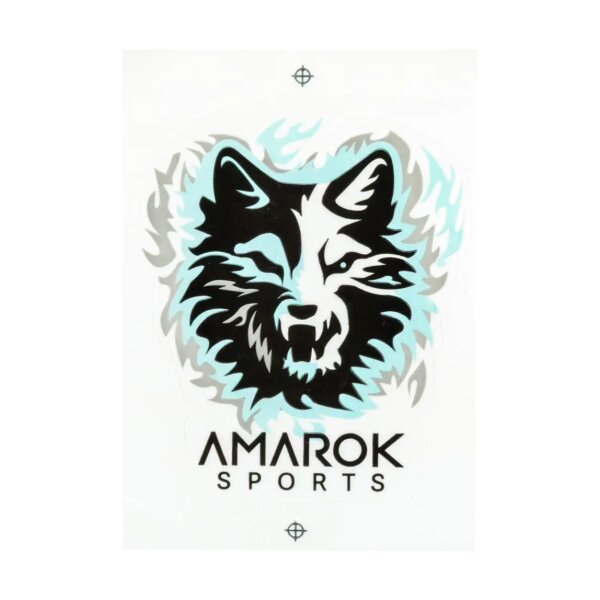 asgbox.pl - Naklejka AMAROK 5x4.5cm Biała