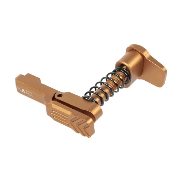 asgbox.pl - Aluminiowy zwalniacz magazynka Maxx Model Advanced typu A do replik MTW M4 Flat Dark Earth