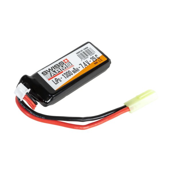 asgbox.pl - Akumulator Li-Po Swiss Arms 1300 mAh 7.4 V 25C Mini Tamiya