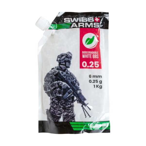 asgbox.pl - Kulki Swiss Arms BIO 0.25g 1 kg Białe