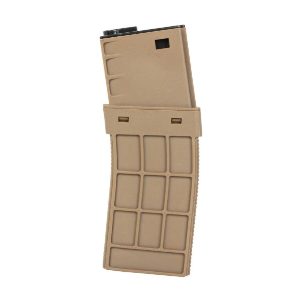 asgbox.pl - Magazynek Mid-Cap 220 kulek CYMA do replik M4/M16 M102 Tan