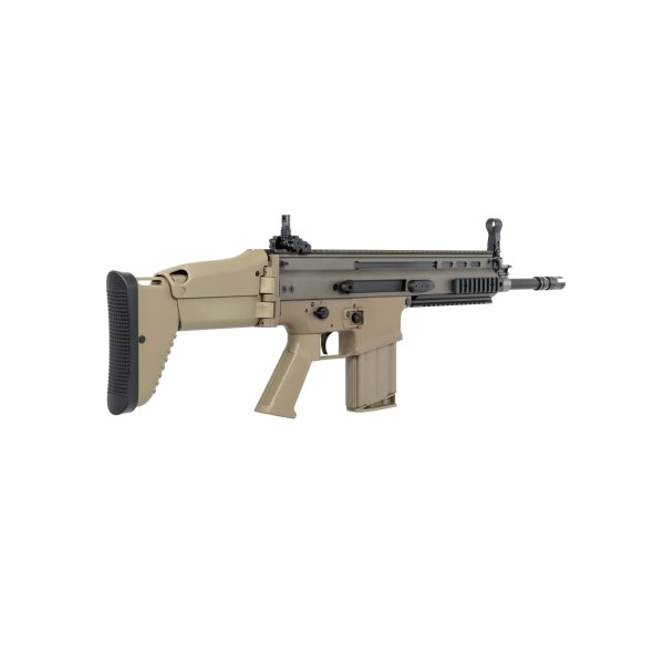 asgbox.pl - Karabinek szturmowy ASG Cybergun x FN HERSTAL SCAR-H z walizką transportową Tan