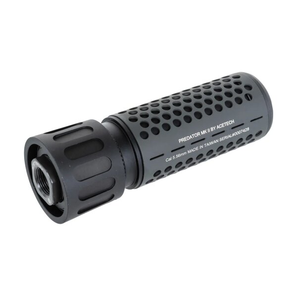 asgbox.pl - Zestaw Acetech tłumik płomienia MKII QD + tłumik dźwięku Predator MKII QD + Tracer Brighter R Czarny