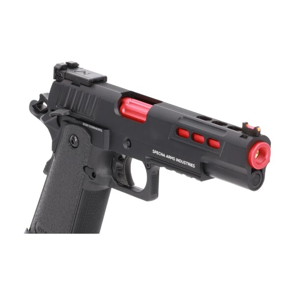 asgbox.pl - Specna Arms Hi-Capa SA-VGP12 VAPOR Pistolet GBB - Czarno-Czerwony
