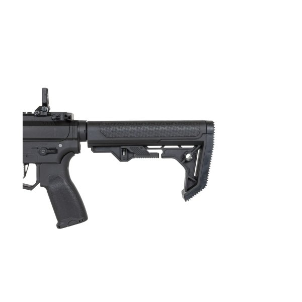 asgbox.pl - Pistolet maszynowy ASG Specna Arms SA-FX01 FLEX™ HAL ETU Czarny z pomarańczowym urządzeniem wylotowym