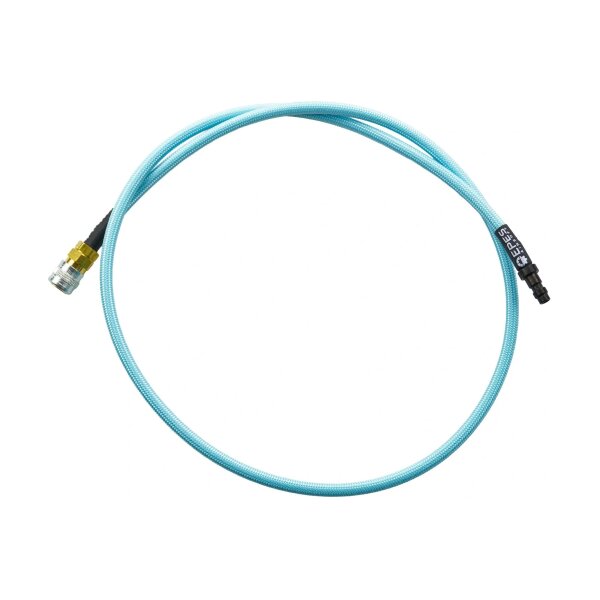 EPeS SlimLine HPA Hose with Braid, 100 cm - Ocean Blue