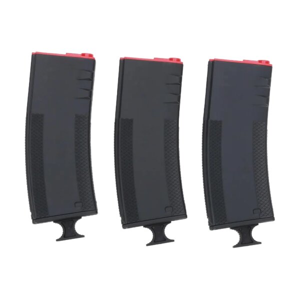 asgbox.pl - Zestaw 3 magazynków mid-cap 250 kulek King Arms x Troy Battlemag do replik typu M4/M16