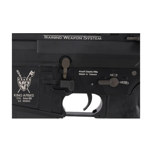 asgbox.pl - Karabin ASG King Arms M4 TWS KeyMod Dinosaur Czarny