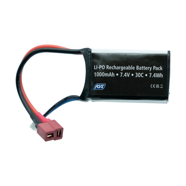 STRIKE Li-Pol Battery 7.4V 1000mAh, 30C, T-Dean - PEQ